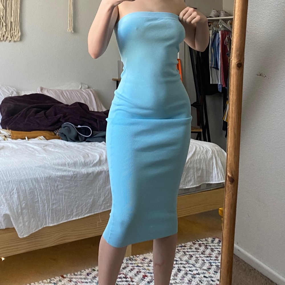 Blue dress